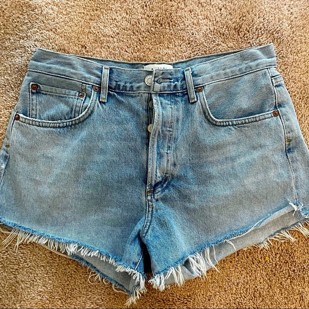 Agolde Parker Denim Shorts